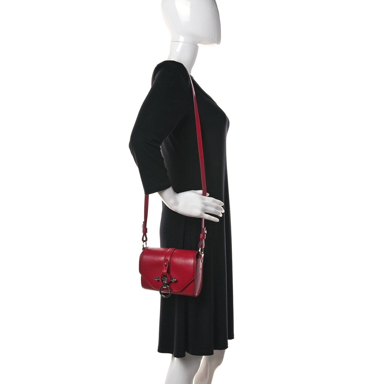 Givenchy Calfskin Small Obsedia Shoulder Bag Red — view 2