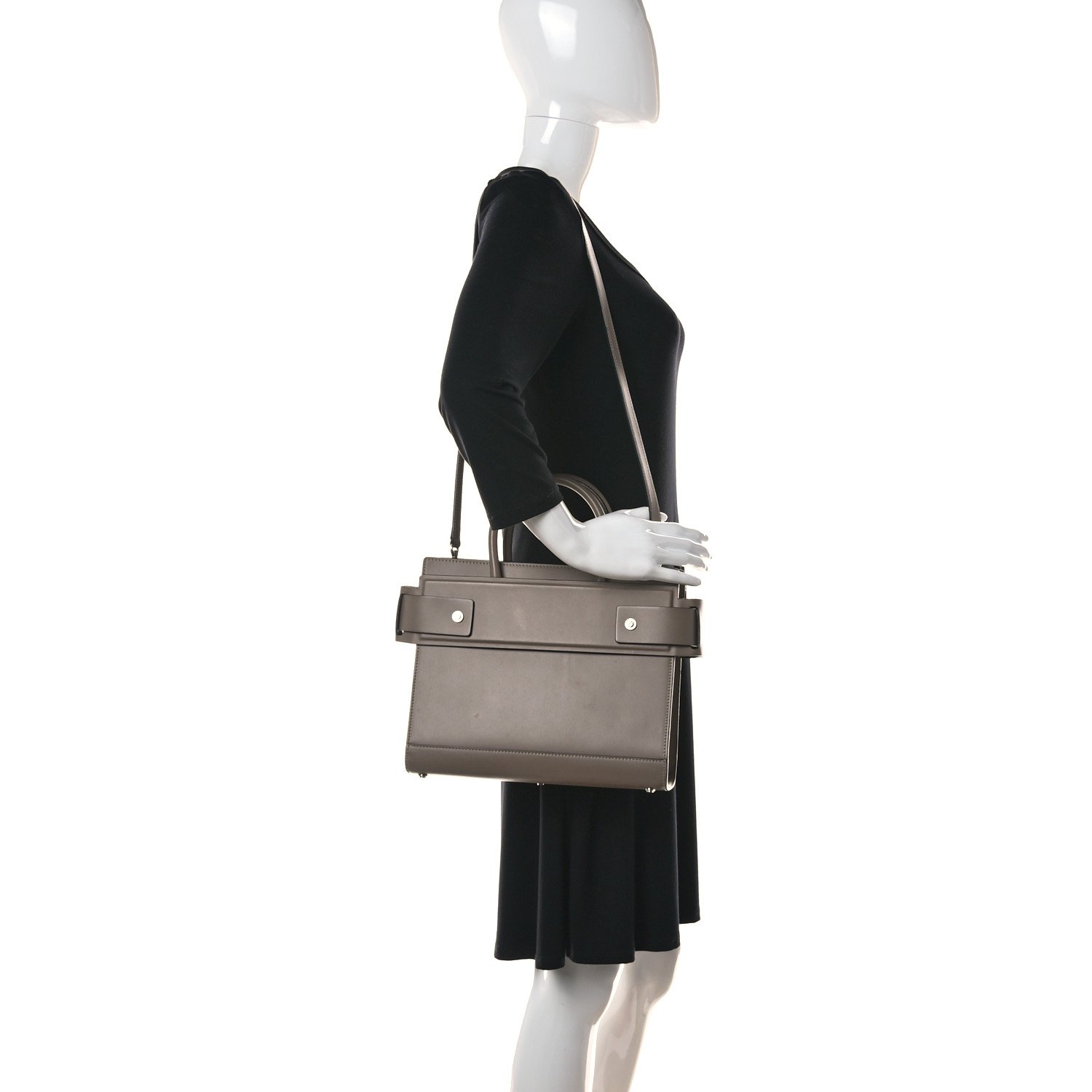Givenchy Smooth Calfskin Small Horizon Satchel Linen — view 2