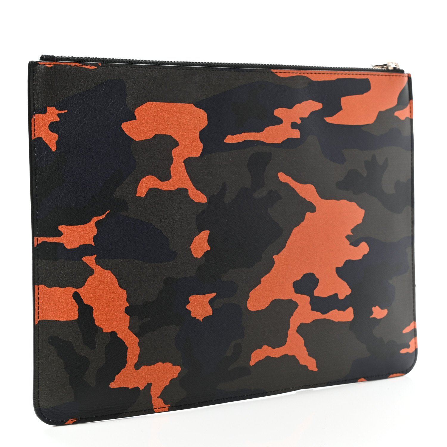Givenchy Calfskin Camouflage Print Zip Pouch Multi — view 3