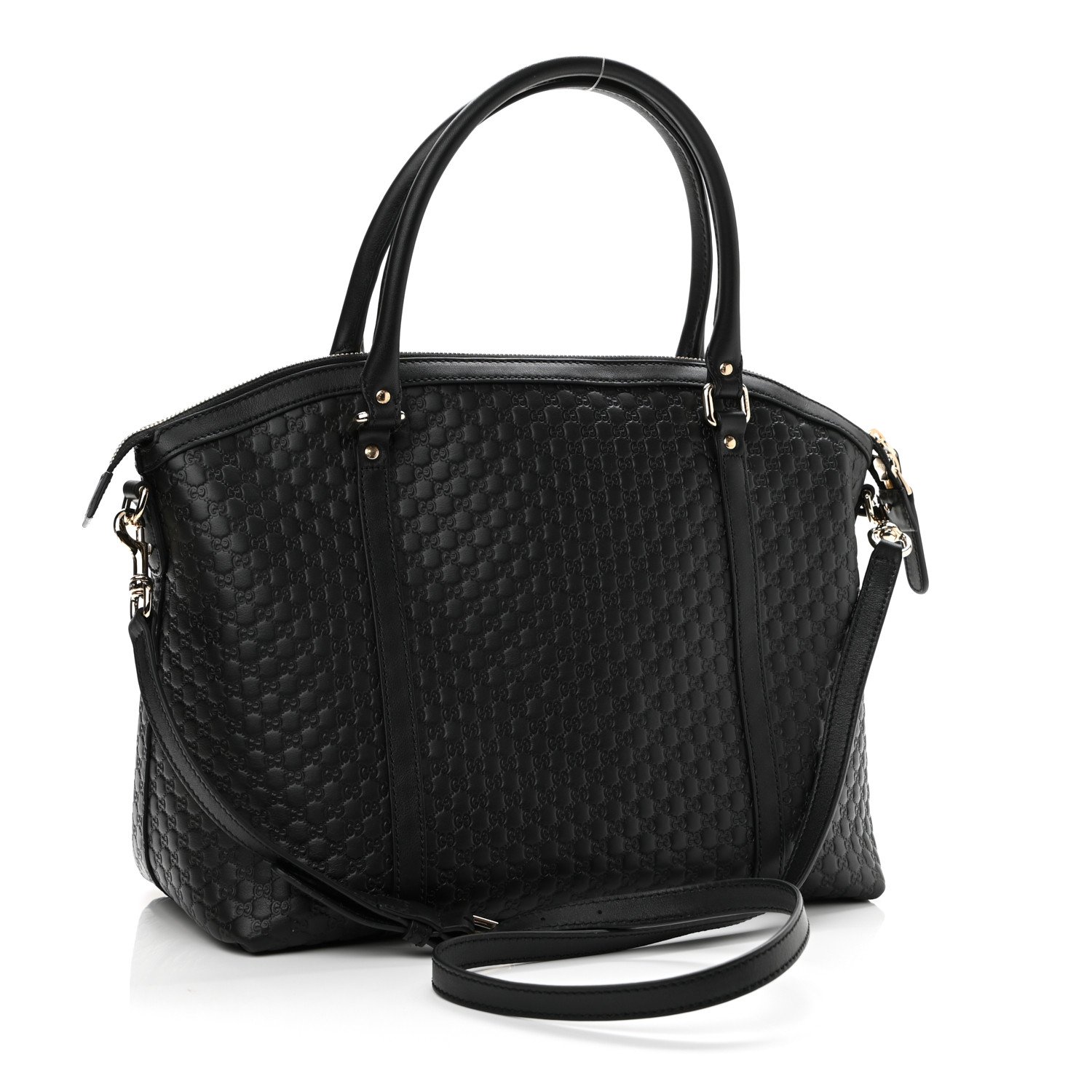 Gucci Soft Microguccissima Dome Satchel Black — view 2