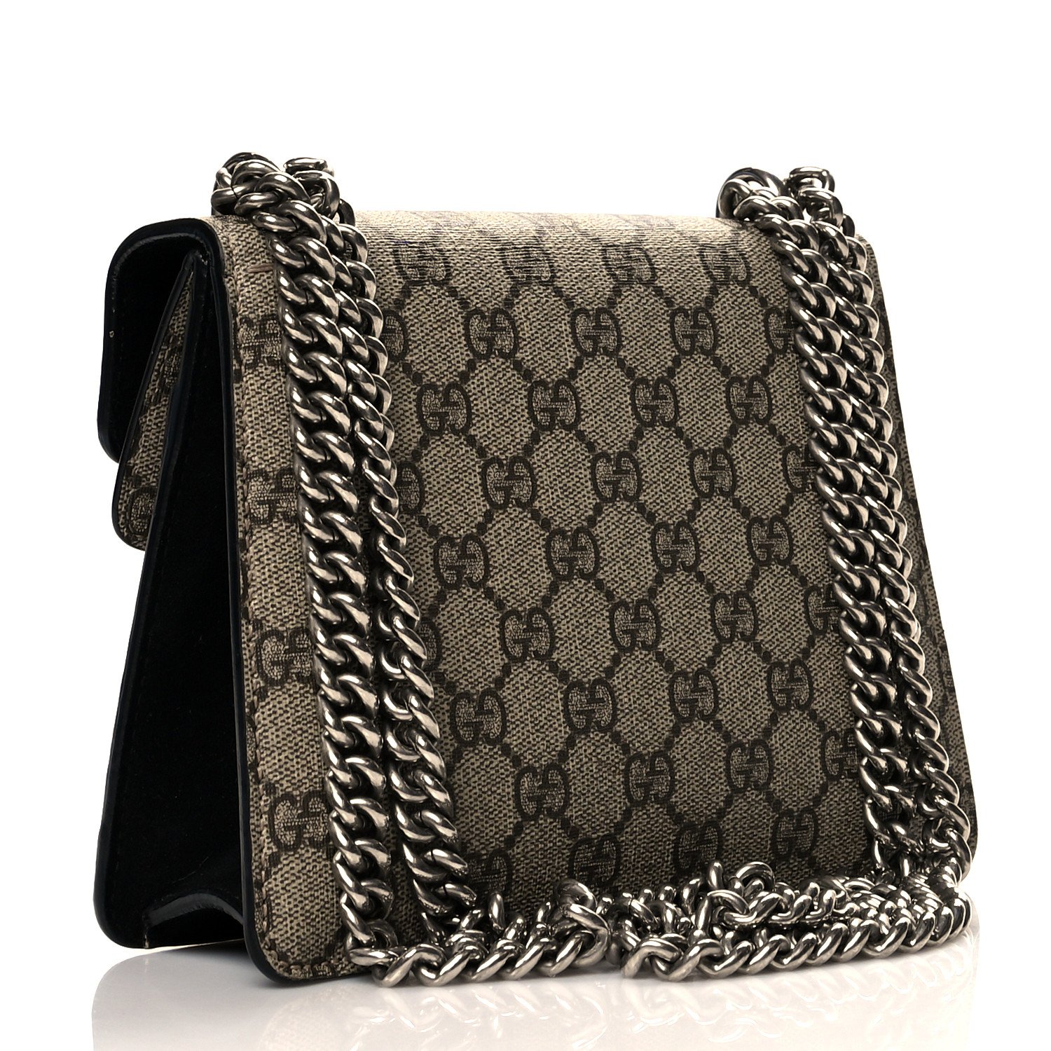 Gucci GG Supreme Monogram Mini Dionysus Shoulder Bag Black — view 2