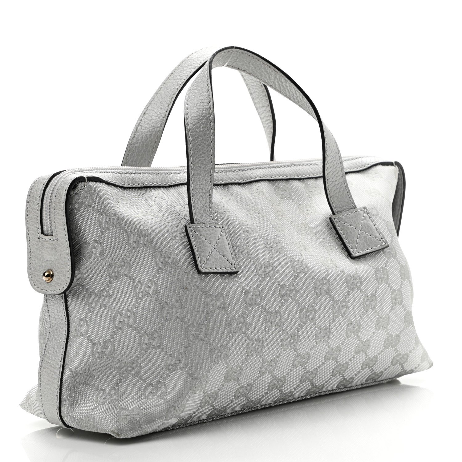 Gucci Monogram Small Boston Silver — view 2