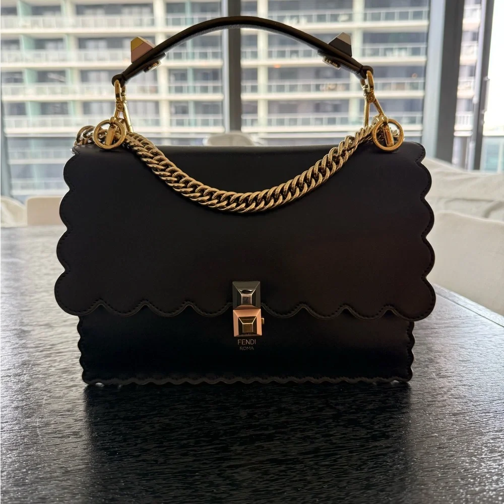 Fendi Kan I Shoulder Bag | Vitello Liberty Leather Crossbody — view 2