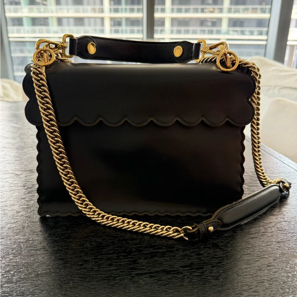 Fendi Kan I Shoulder Bag | Vitello Liberty Leather Crossbody — view 5