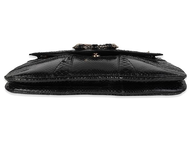 Gucci Limited Edition Tom Ford Black Python Jeweled Dragon Flap Bag — view 3
