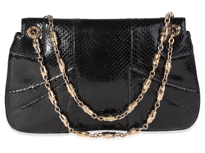 Gucci Limited Edition Tom Ford Black Python Jeweled Dragon Flap Bag — view 5