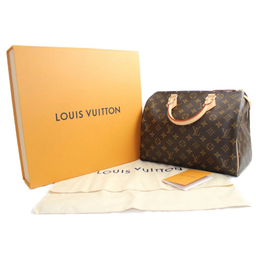 LOUIS VUITTON Speedy Monogram Brown Canvas Handbag LV