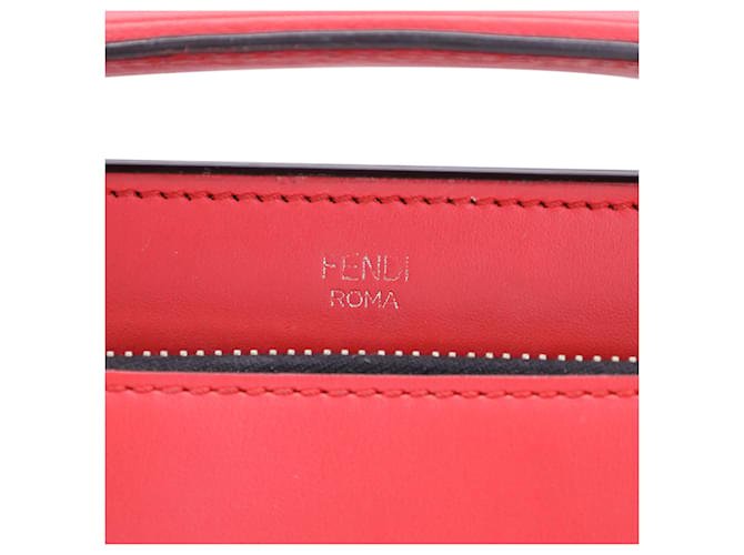 Fendi Dotcom Satchel Bag in Red Leather — view 3