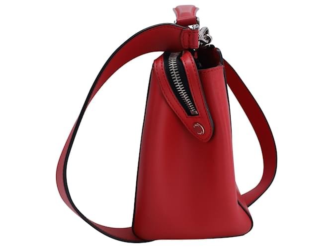 Fendi Dotcom Satchel Bag in Red Leather — view 4