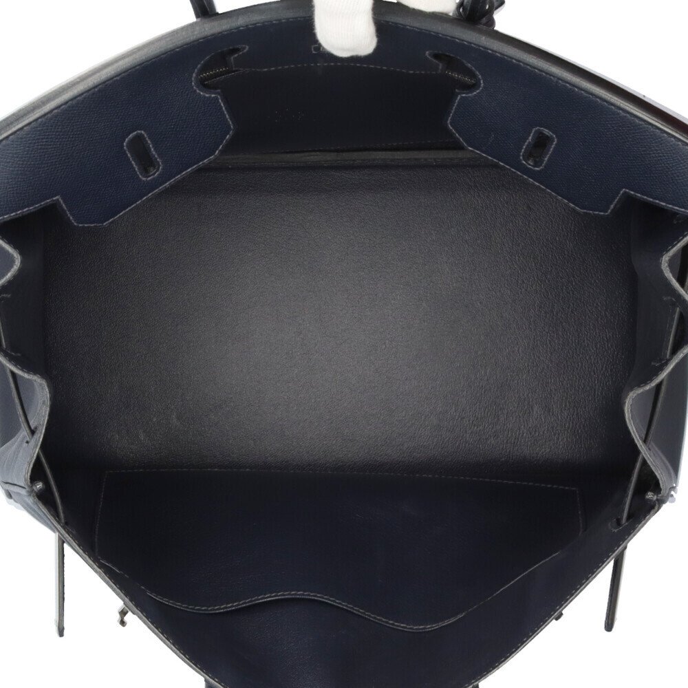 Hermes Birkin 35 Handbag, Veau Epsom Leather, Navy, Women's HERMES — view 5