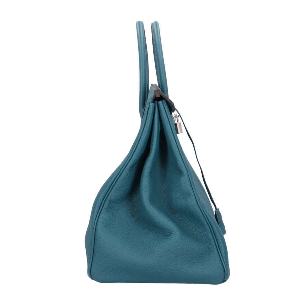 Hermes Birkin 40 Handbag, Togo Leather Green, Women's HERMES — view 3
