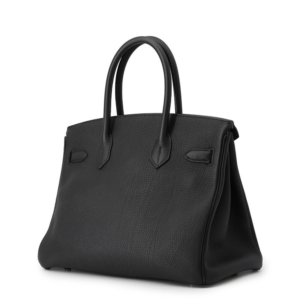 Hermes Birkin 30 Black Pink Togo C Stamp HERMES Handbag Women's — view 2