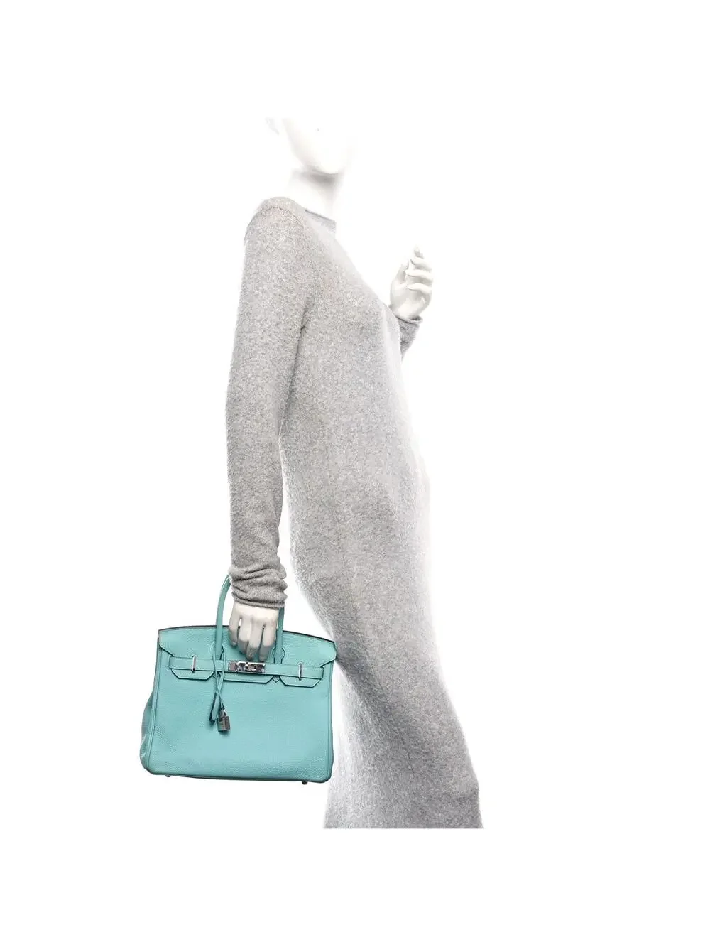 Hermes Togo Birkin 30 Bleu Atoll — view 2