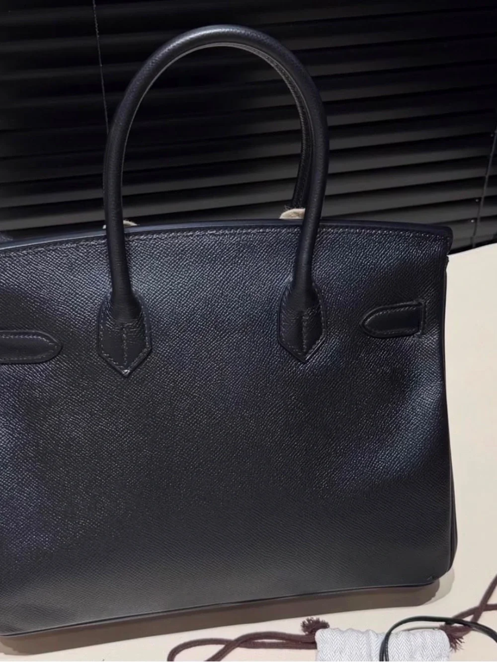 Hermes Black Birkin 30 Epsom leather bag — view 3