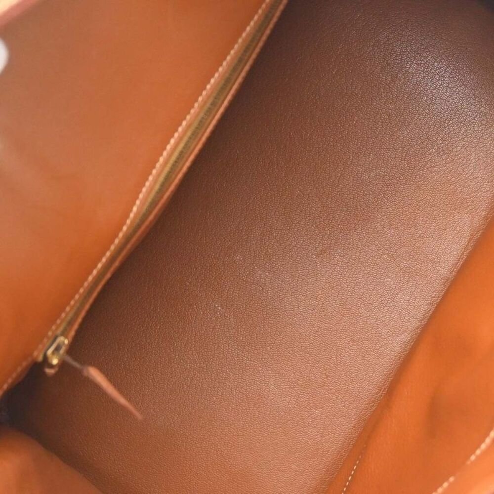 Hermes Birkin Gold Courchevel With Gold Hardware Gold Leather Handbag — view 3