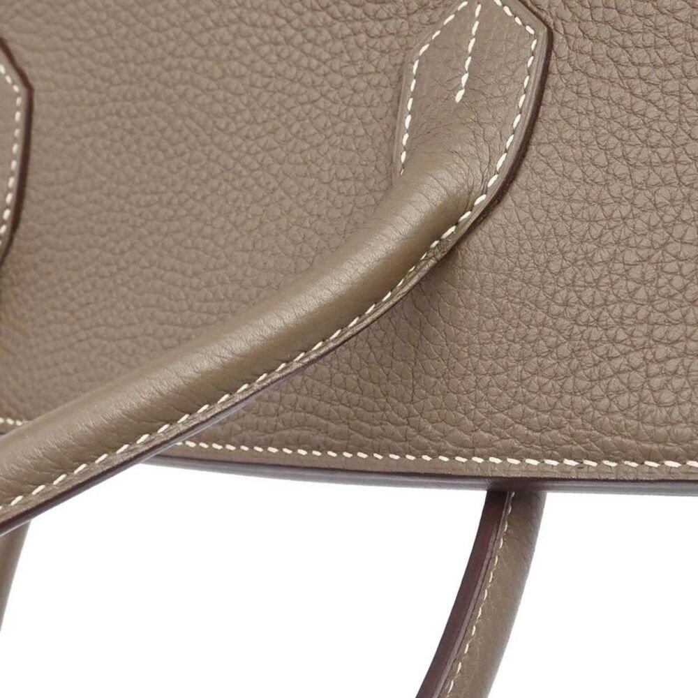 Hermes Birkin Etoupe Togo With Gold Hardware Gray Calfskin Handbag — view 5