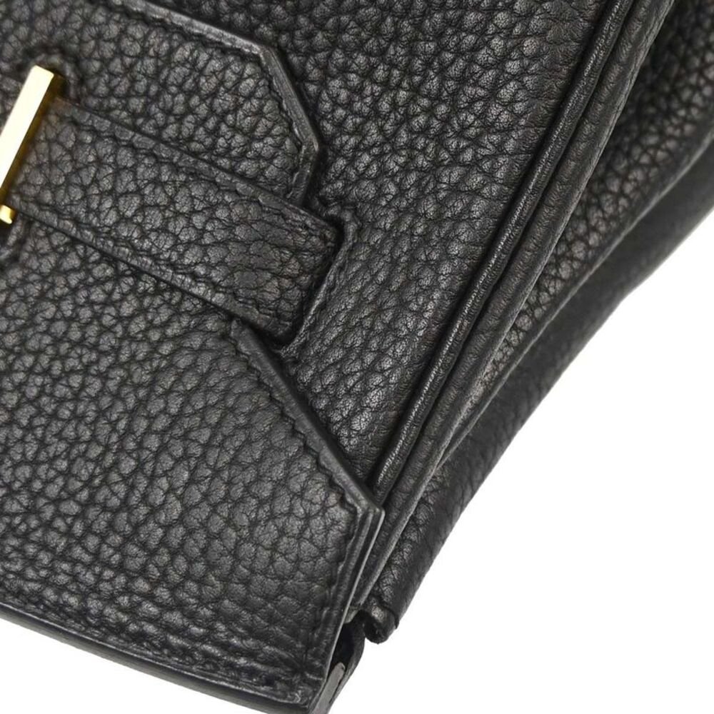 Hermes Birkin Black Togo With Gold Hardware Black Calfskin Handbag — view 3