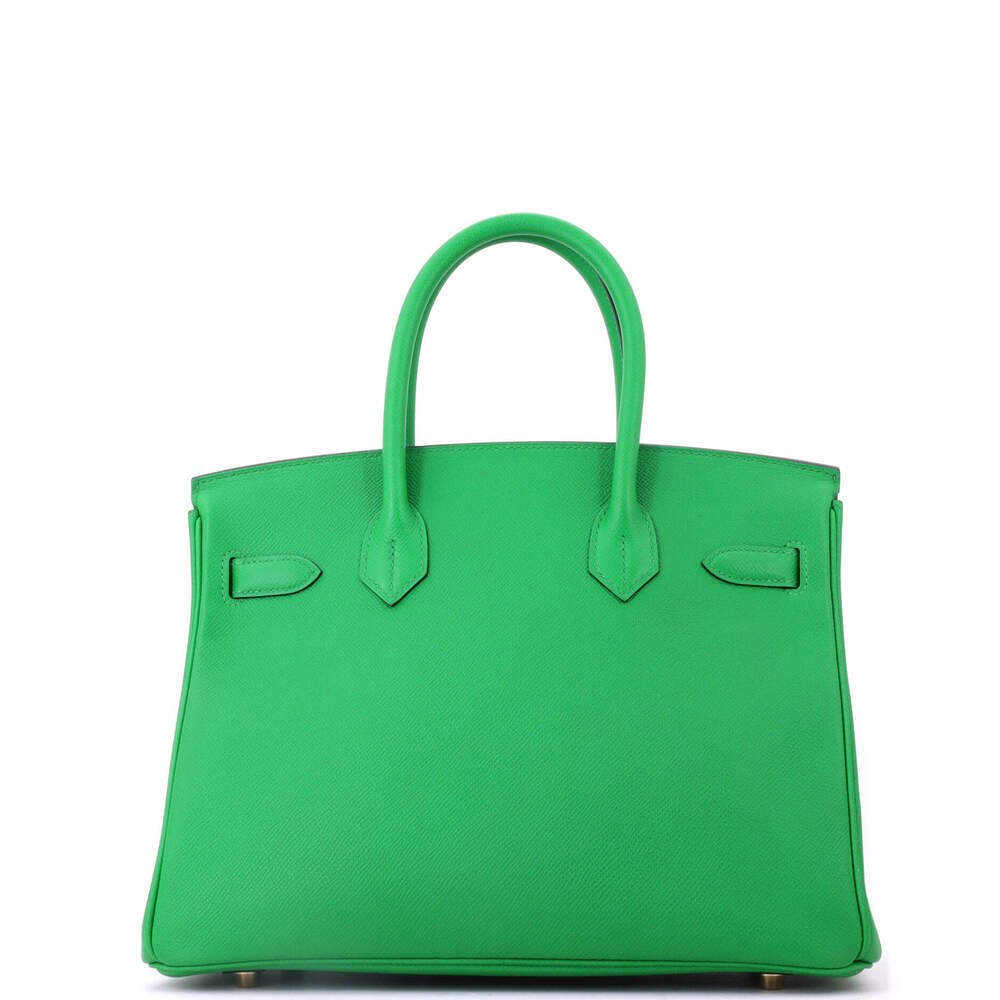 Hermes Birkin 30 Green Epsom with Gold Hardware — view 3