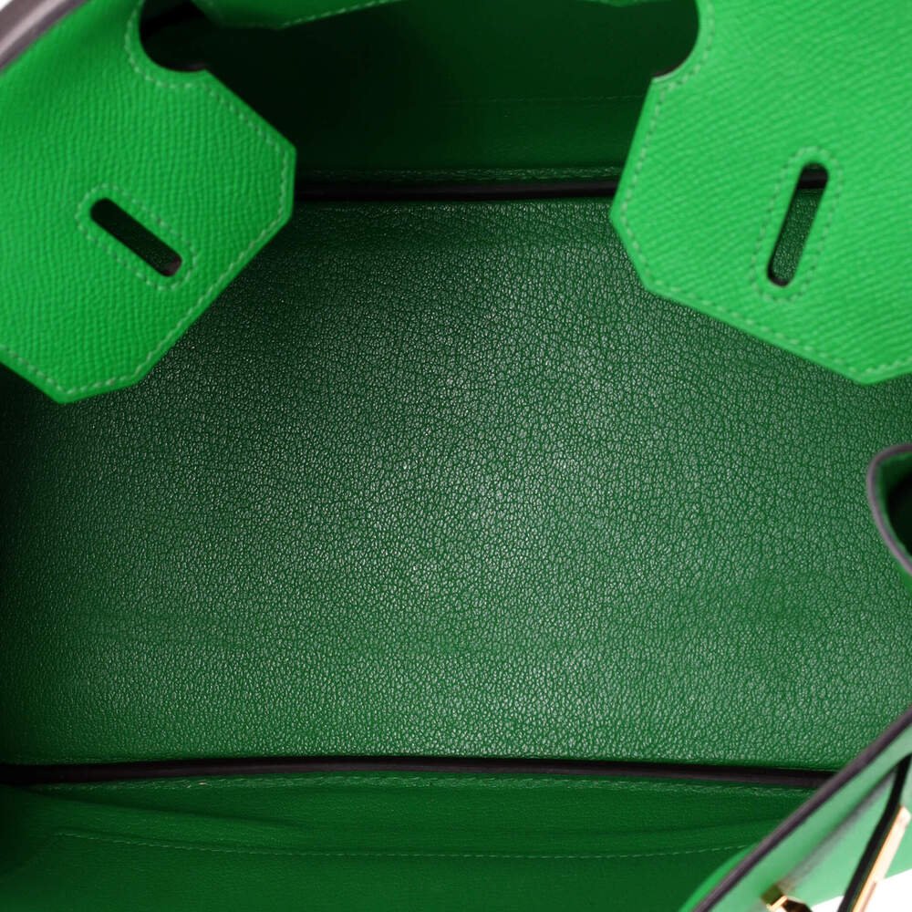 Hermes Birkin 30 Green Epsom with Gold Hardware — view 5