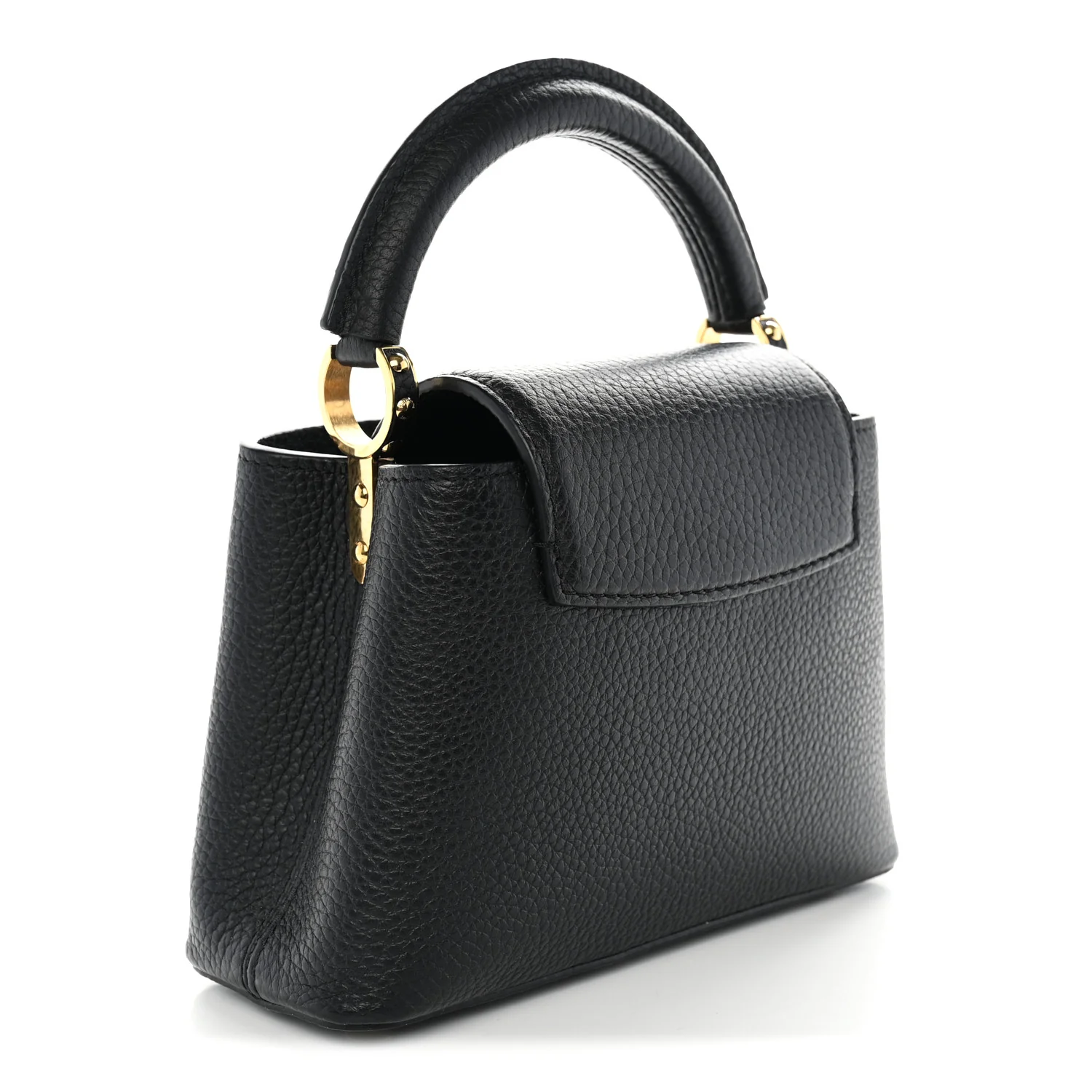 Louis Vuitton Taurillon Mini Capucines Black — view 3