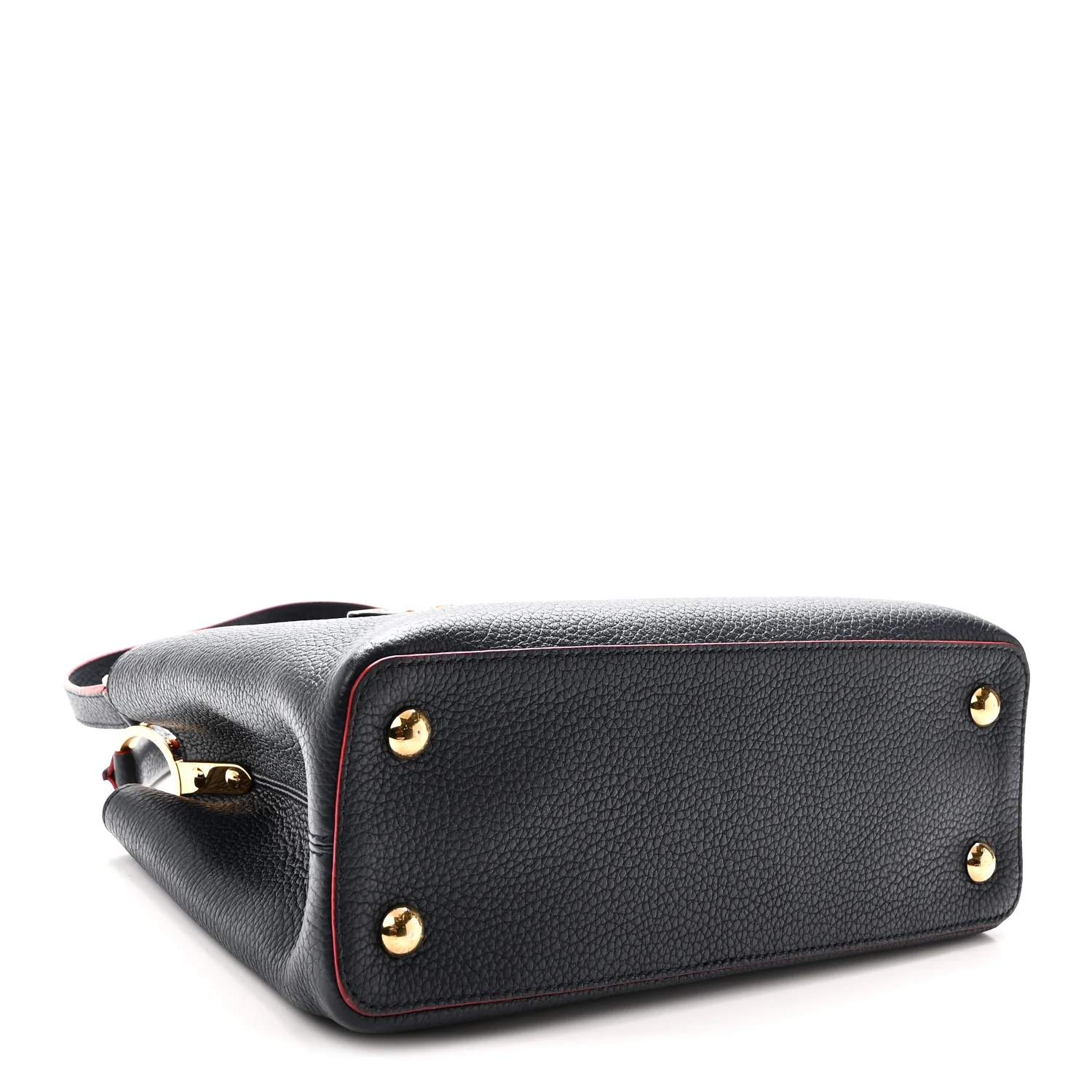Louis Vuitton Taurillon Capucines PM Marine Rouge — view 4