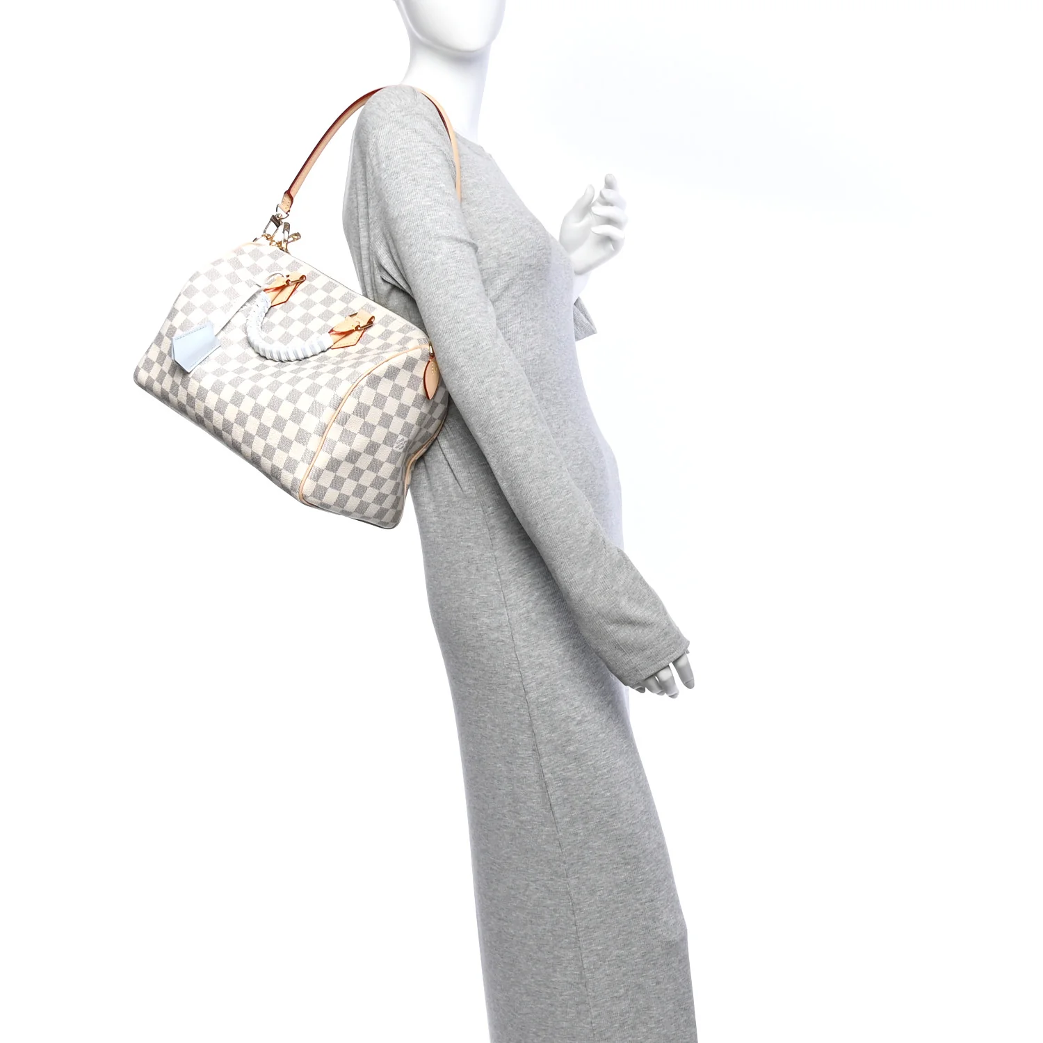 Louis Vuitton Damier Azur Braided Speedy Soft 30 Bleu Olympe — view 2