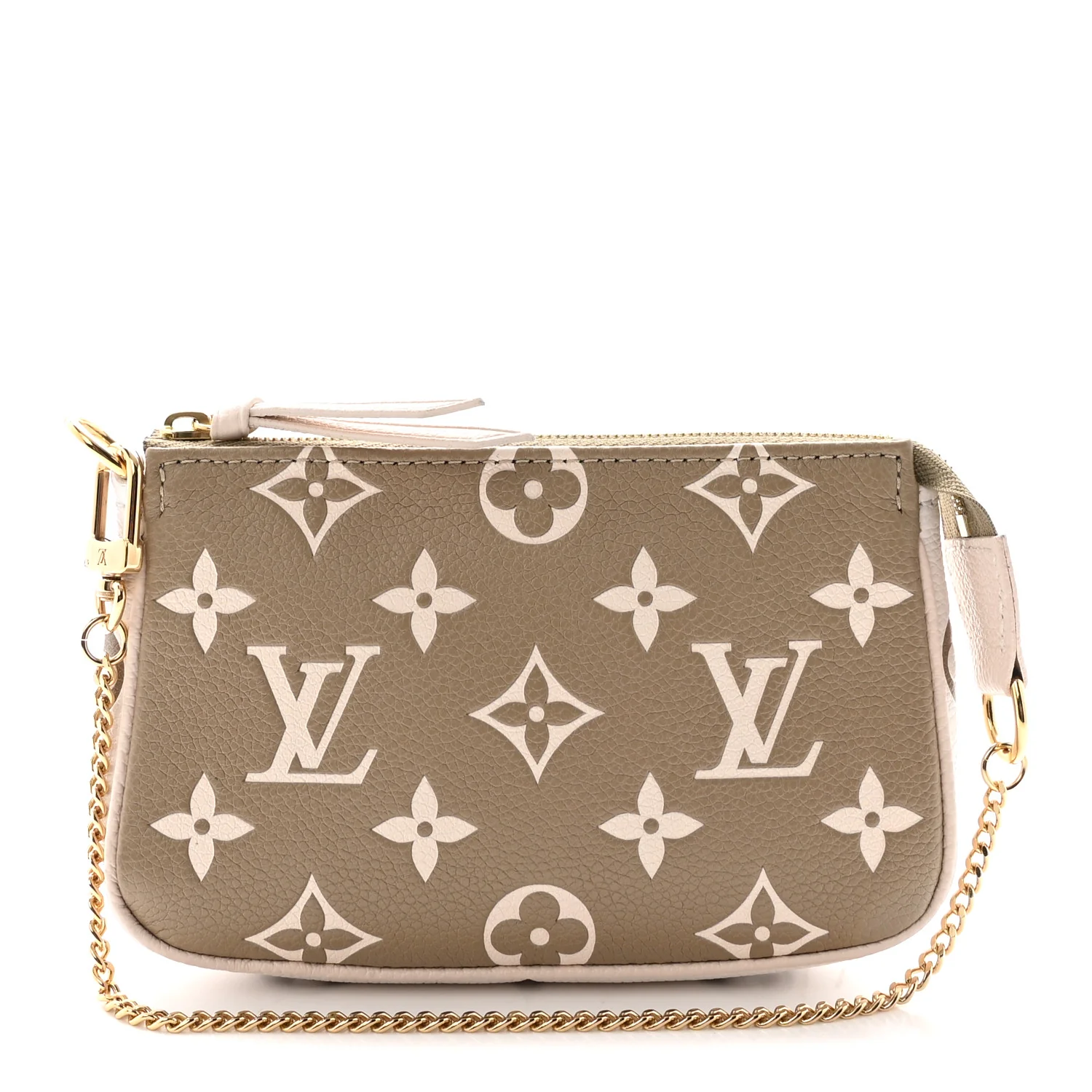 Louis Vuitton Empreinte Spring in the City Mini Pochette Accessories Kaki Beige Cream