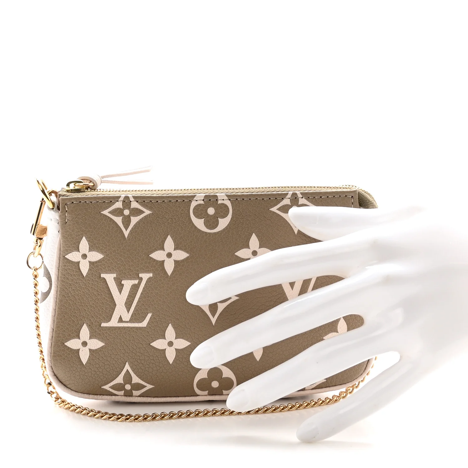 Louis Vuitton Empreinte Spring in the City Mini Pochette Accessories Kaki Beige Cream — view 2
