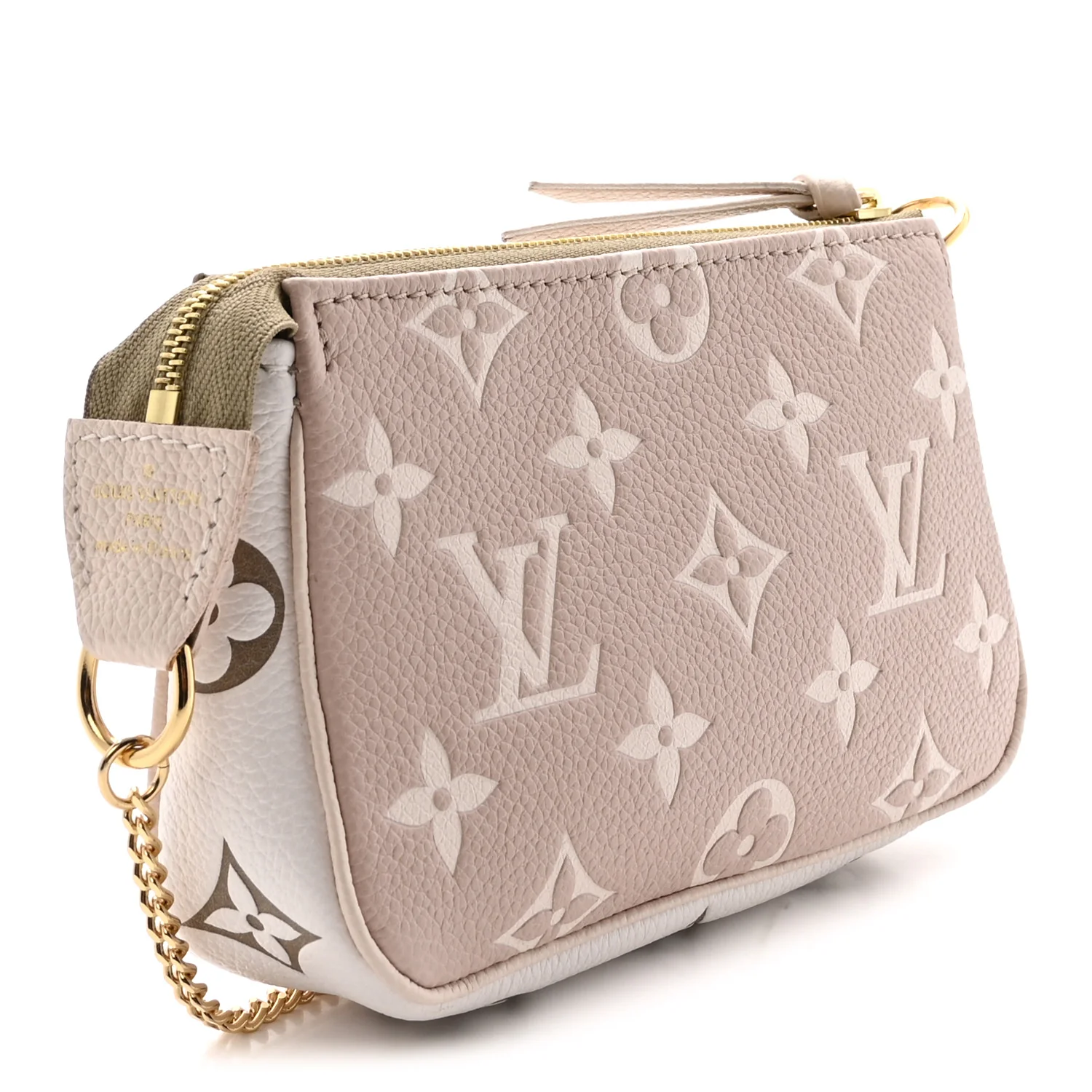 Louis Vuitton Empreinte Spring in the City Mini Pochette Accessories Kaki Beige Cream — view 3