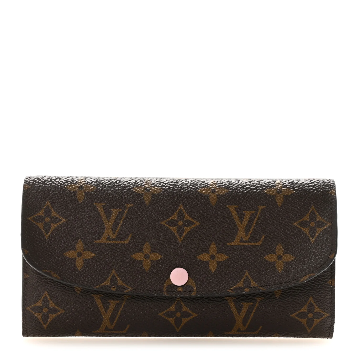 Louis Vuitton Monogram Emilie Wallet Rose Ballerine — view 2