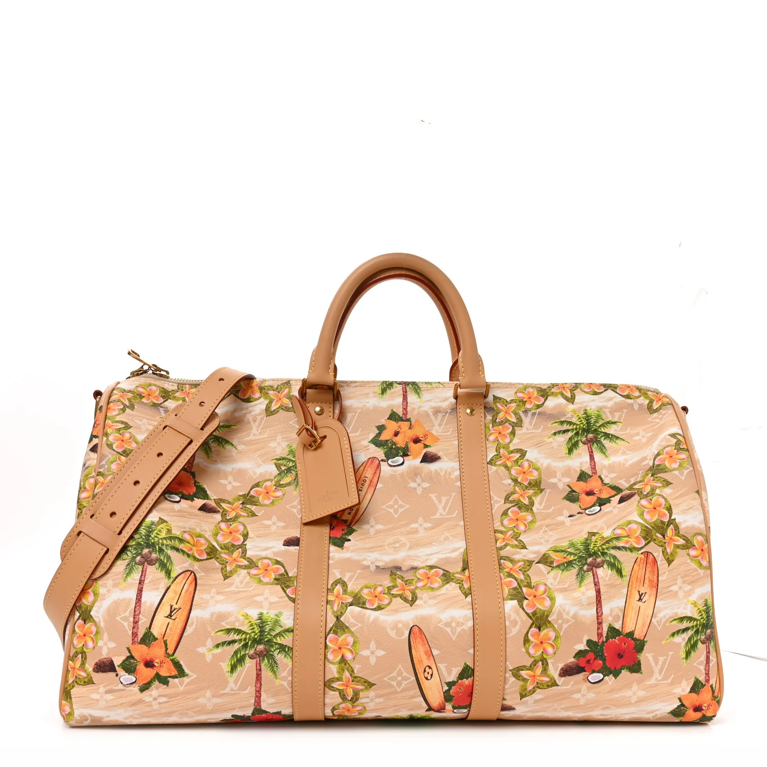 Louis Vuitton Monogram Surfin' Keepall Bandouliere 50 Sand