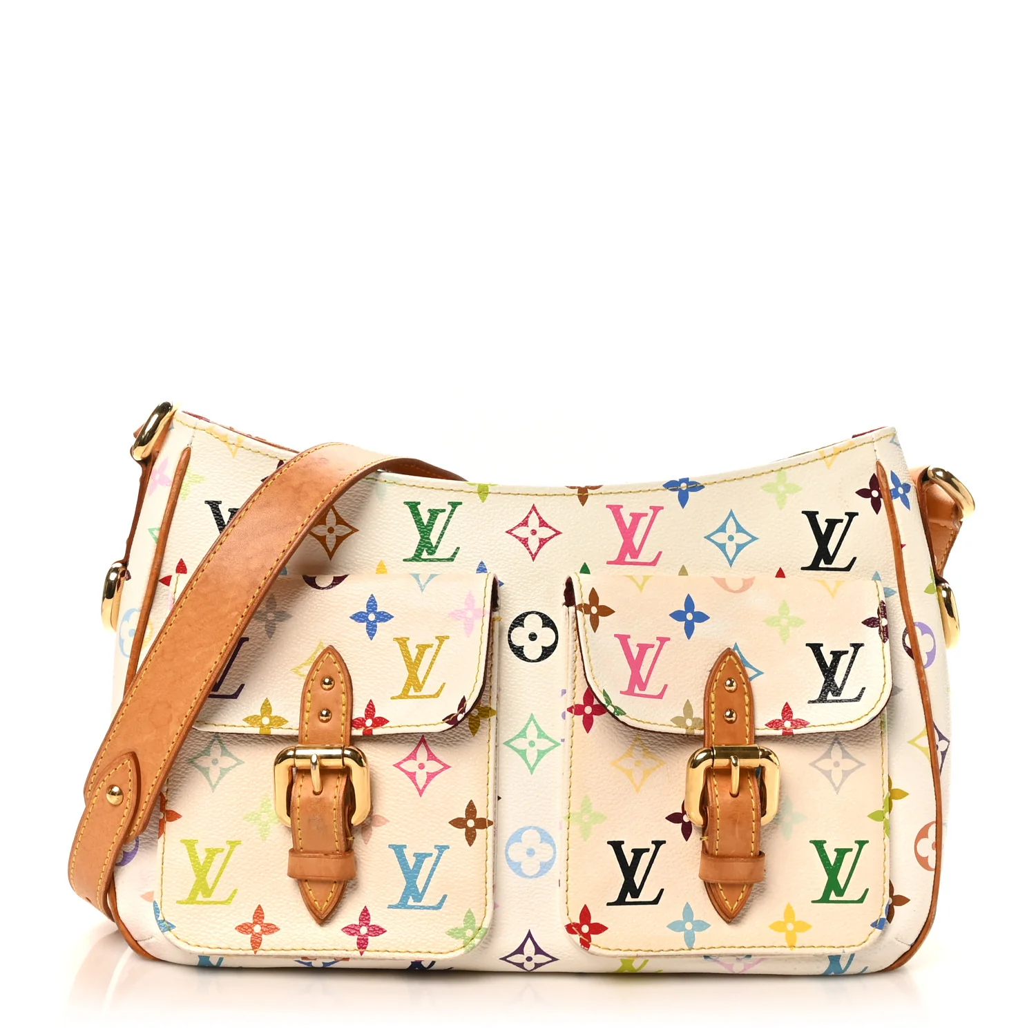 Louis Vuitton Monogram Multicolor Lodge GM White
