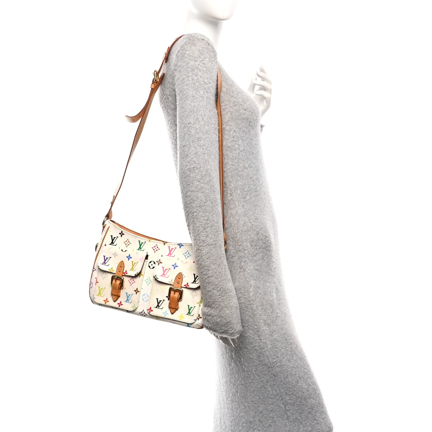 Louis Vuitton Monogram Multicolor Lodge GM White — view 2