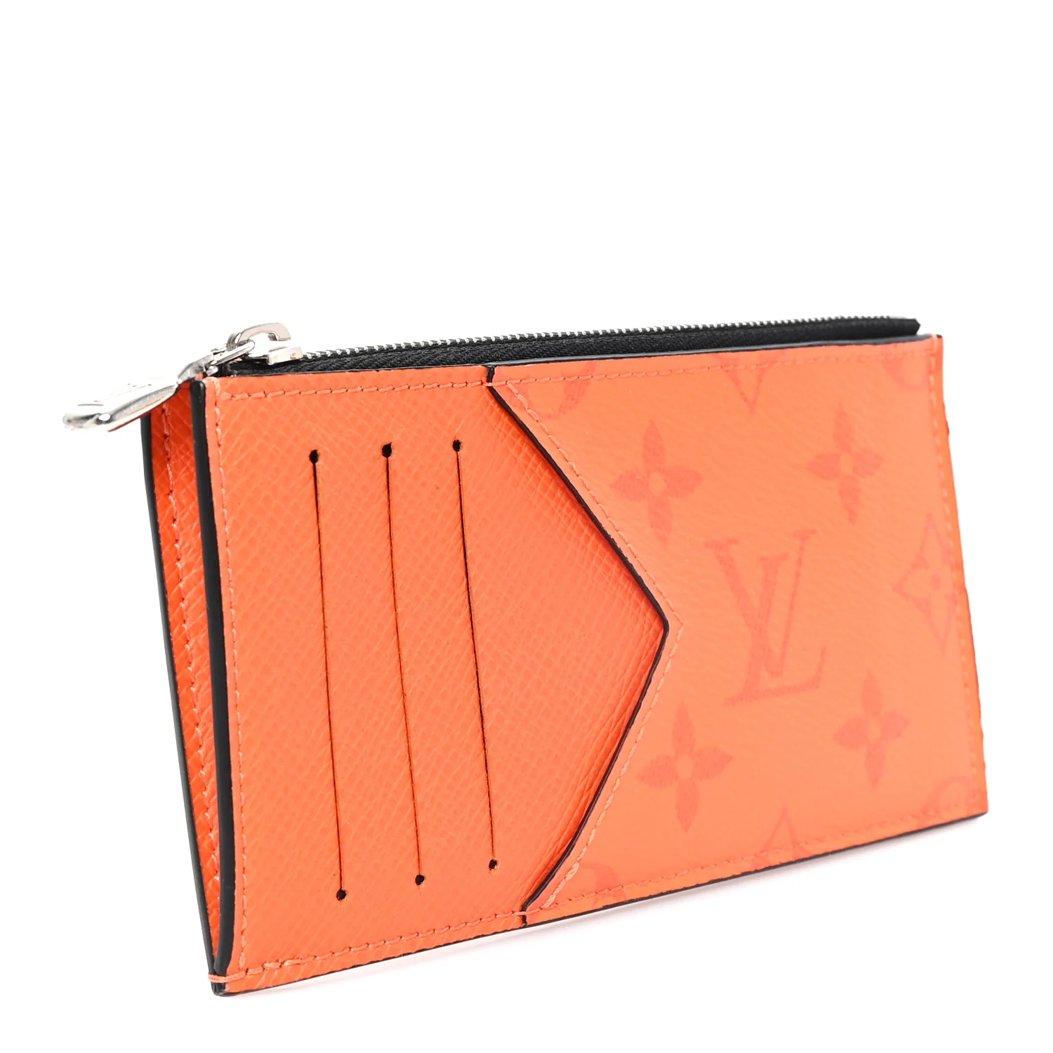 Louis Vuitton Taigarama Coin Card Holder Orange — view 3