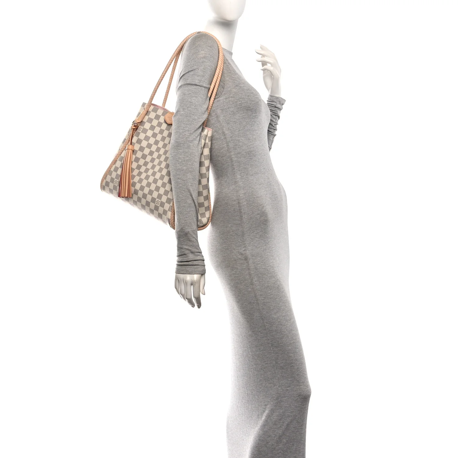 Louis Vuitton Damier Azur Propriano Rose Ballerine — view 2