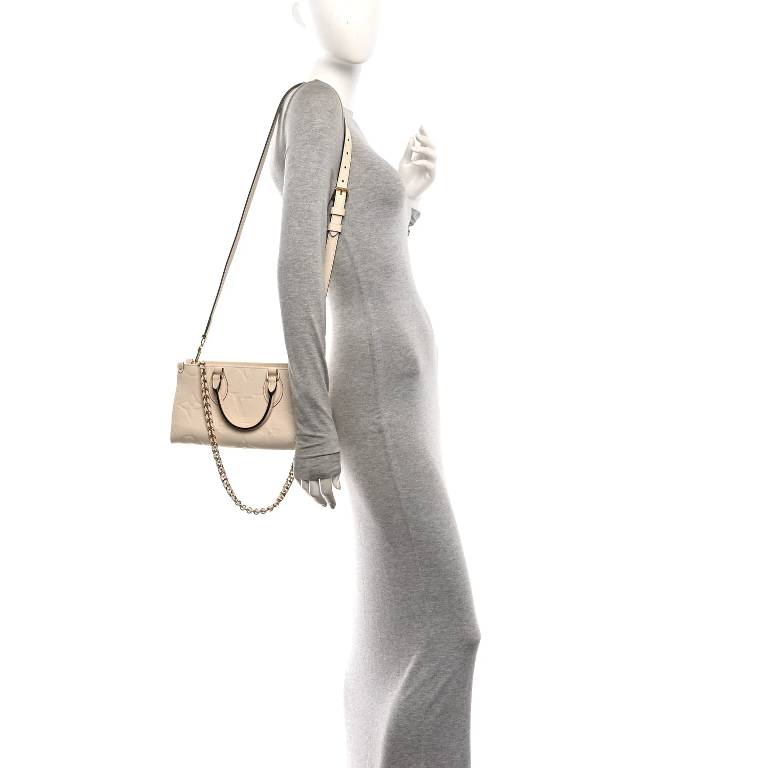 Louis Vuitton Empreinte Monogram Giant OnTheGo East West Creme — view 2