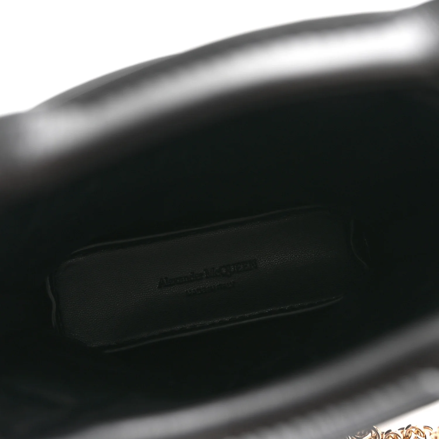 Alexander McQueen Calfskin Mini The Bow Bag Black — view 3