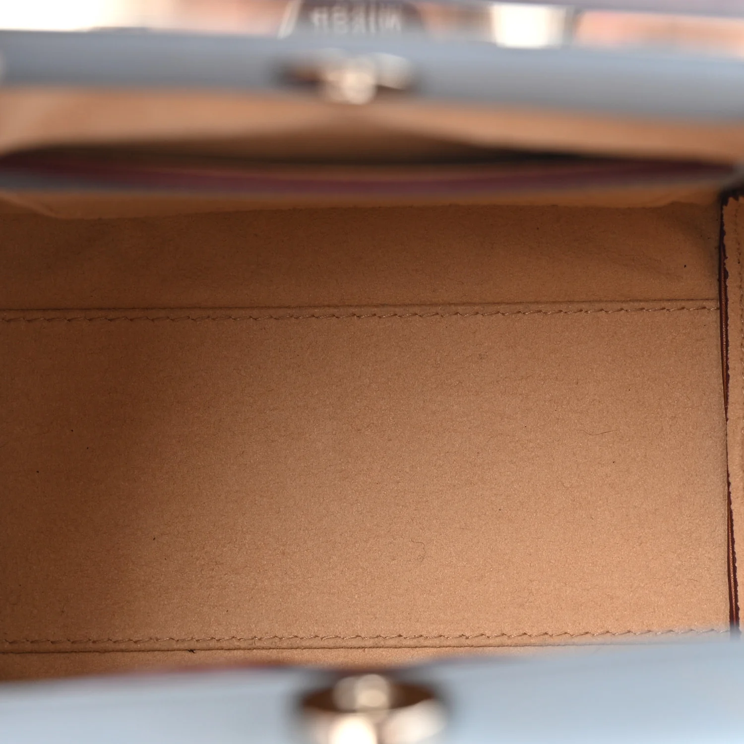 Alexander McQueen Calfskin The Short Story Shoulder Bag Blue Brown — view 5