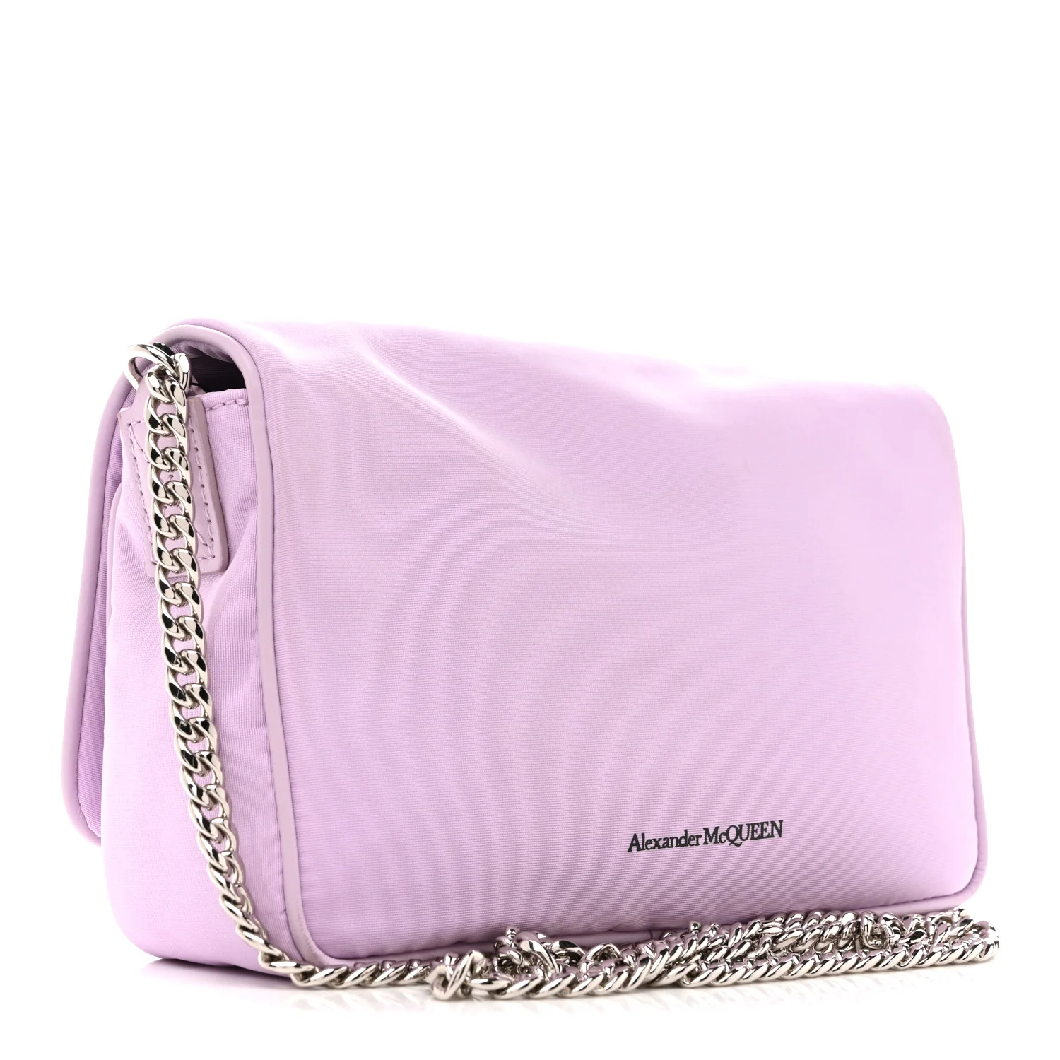 Alexander McQueen Nylon Skull Camera Crossbody Bag Lilac — view 3