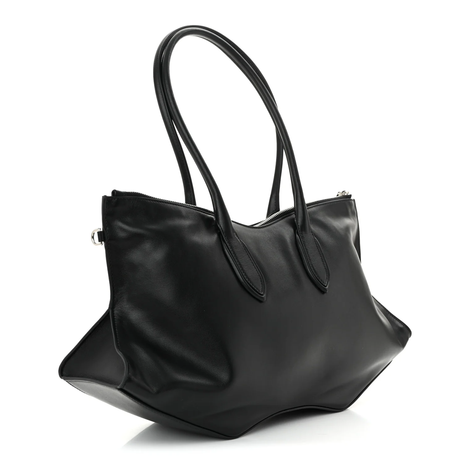 Alexander McQueen Calfskin The Manta Bag Black Black — view 3
