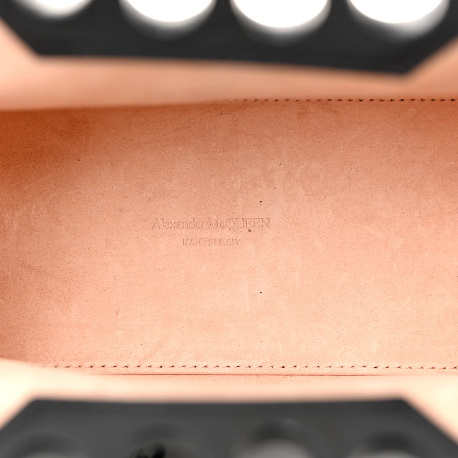 Alexander McQueen Calfskin The Peak Mini Bag Black — view 5