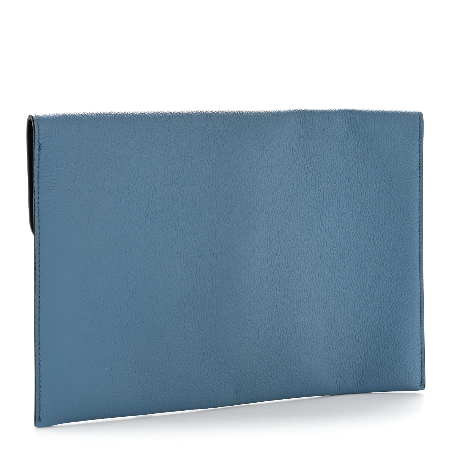 Alexander McQueen Calfskin Skull Envelope Clutch Blue — view 3