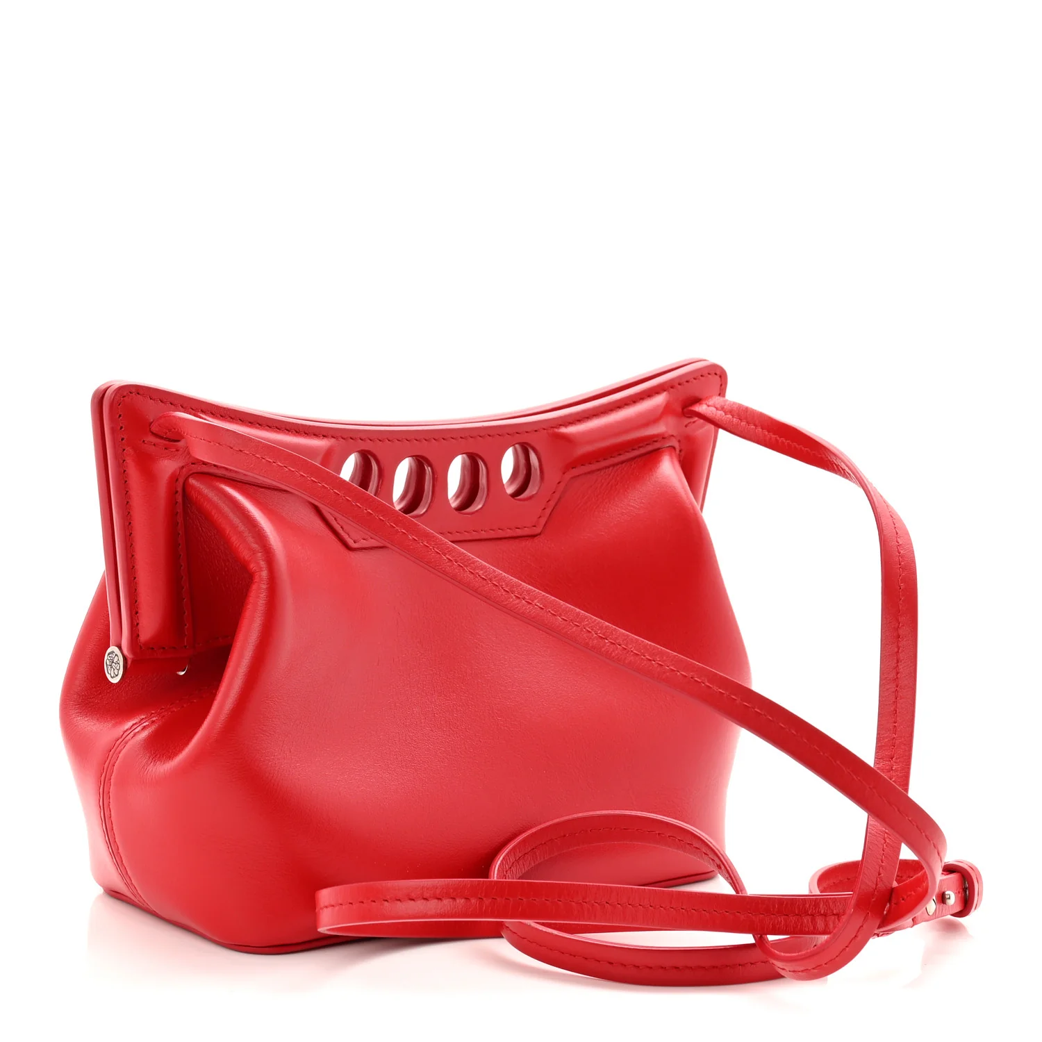 Alexander McQueen Calfskin The Peak Mini Bag Welsh Red — view 3