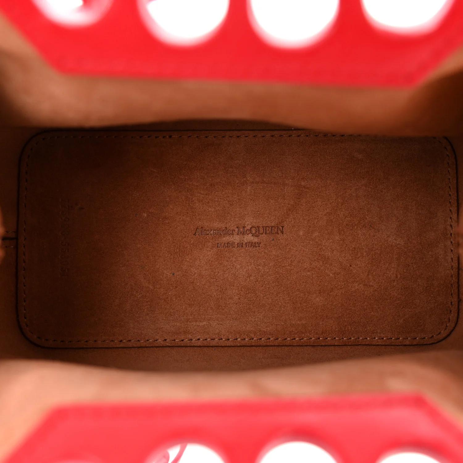 Alexander McQueen Calfskin The Peak Mini Bag Welsh Red — view 5