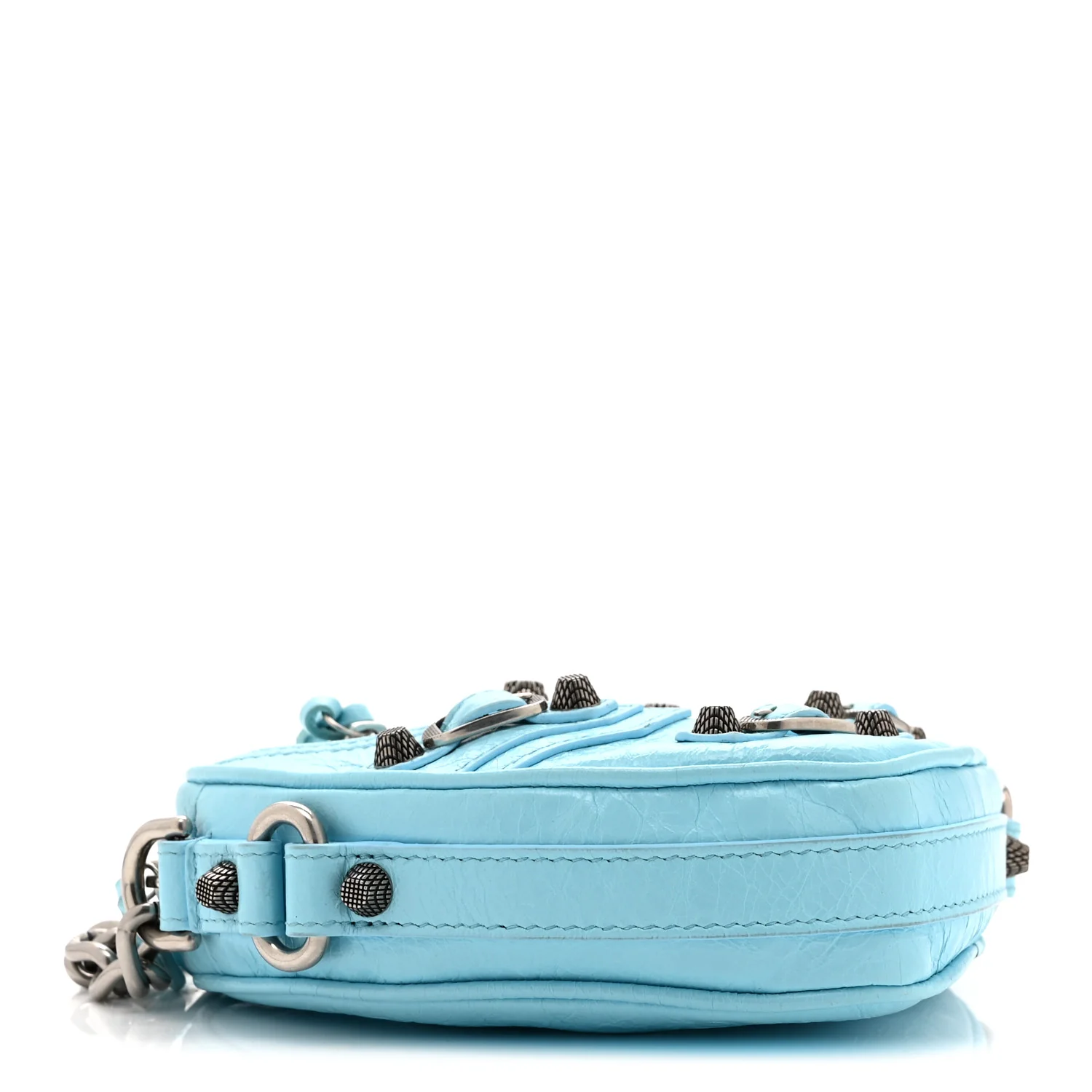 Balenciaga Agneau Arena Mini Le Cagole Heart Bag Blue — view 4