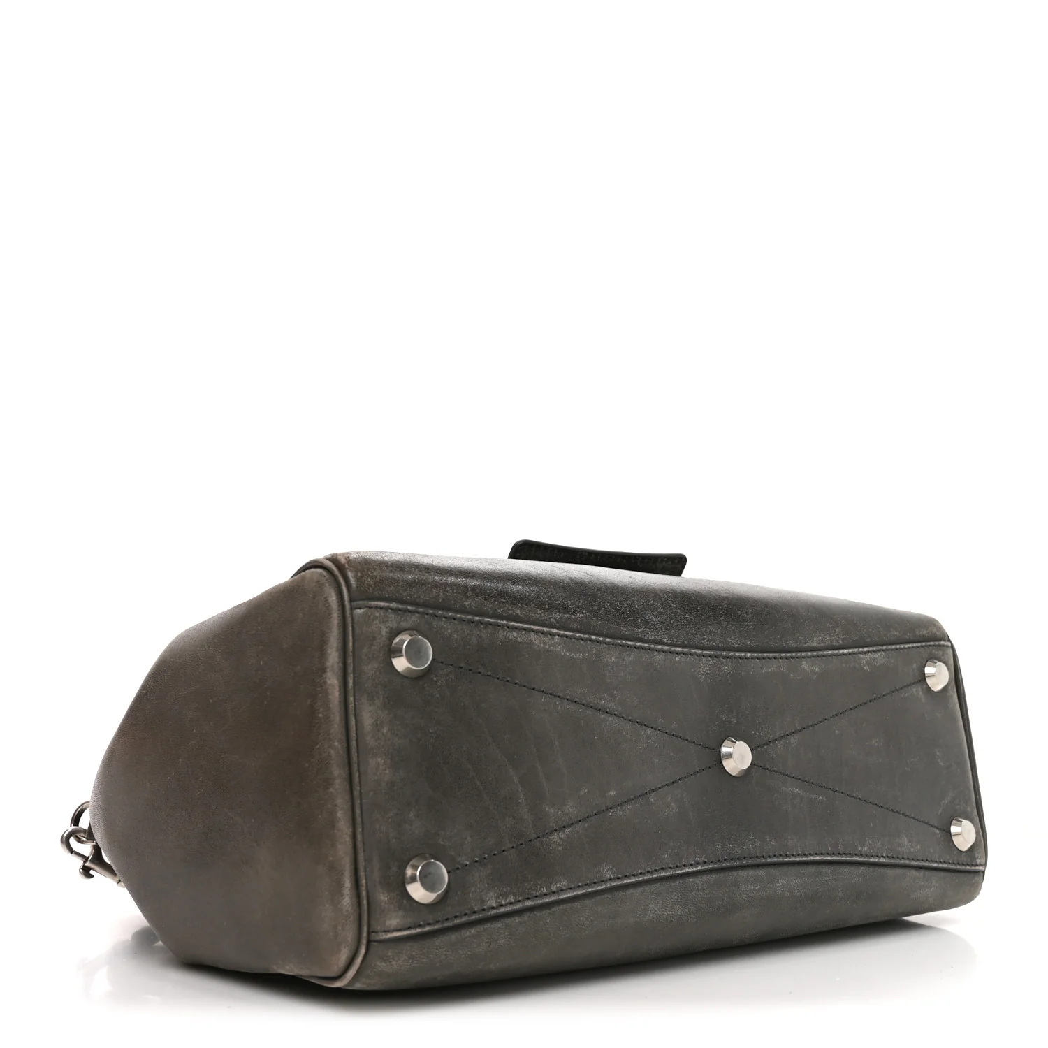 Balenciaga Vegetable Tanned Lambskin Small Bel Air Carry All Bag Grey — view 4