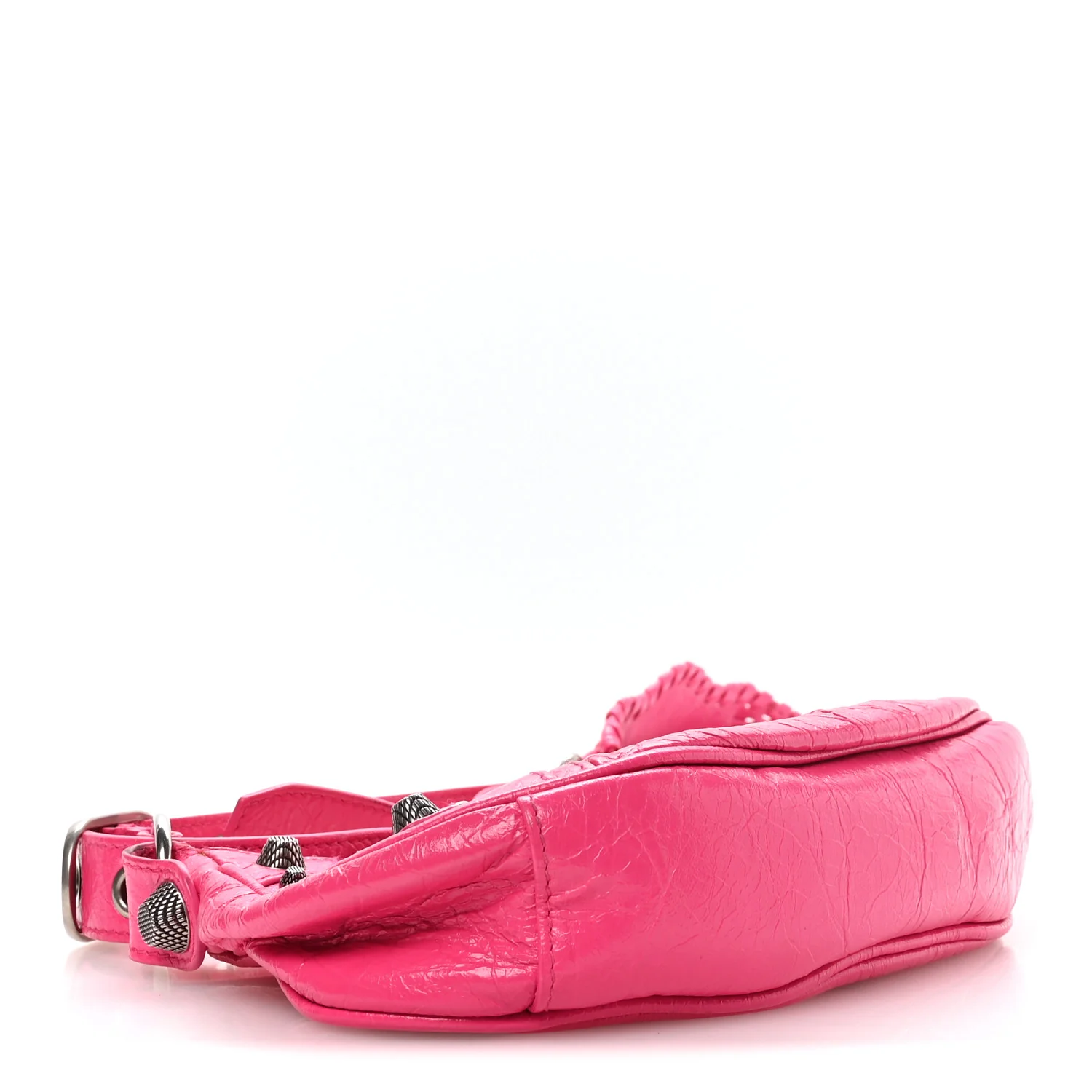 Balenciaga Agneau Arena Le Cagole Shoulder Bag XS Hot Pink — view 5