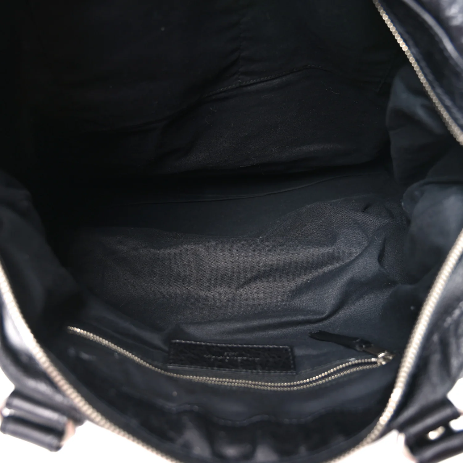 Balenciaga Agneau Classic Silver Hardware Weekender Black — view 5