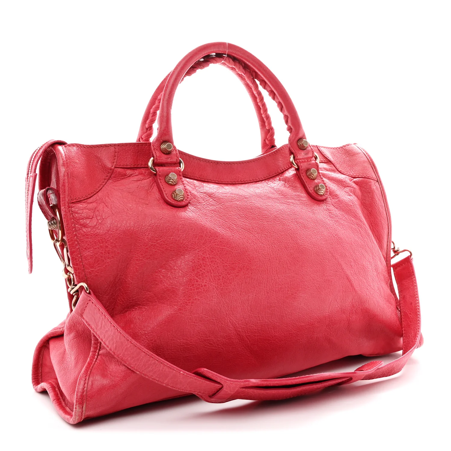 Balenciaga Agneau Giant 12 Rose Gold Hardware City Rose Thulian — view 4
