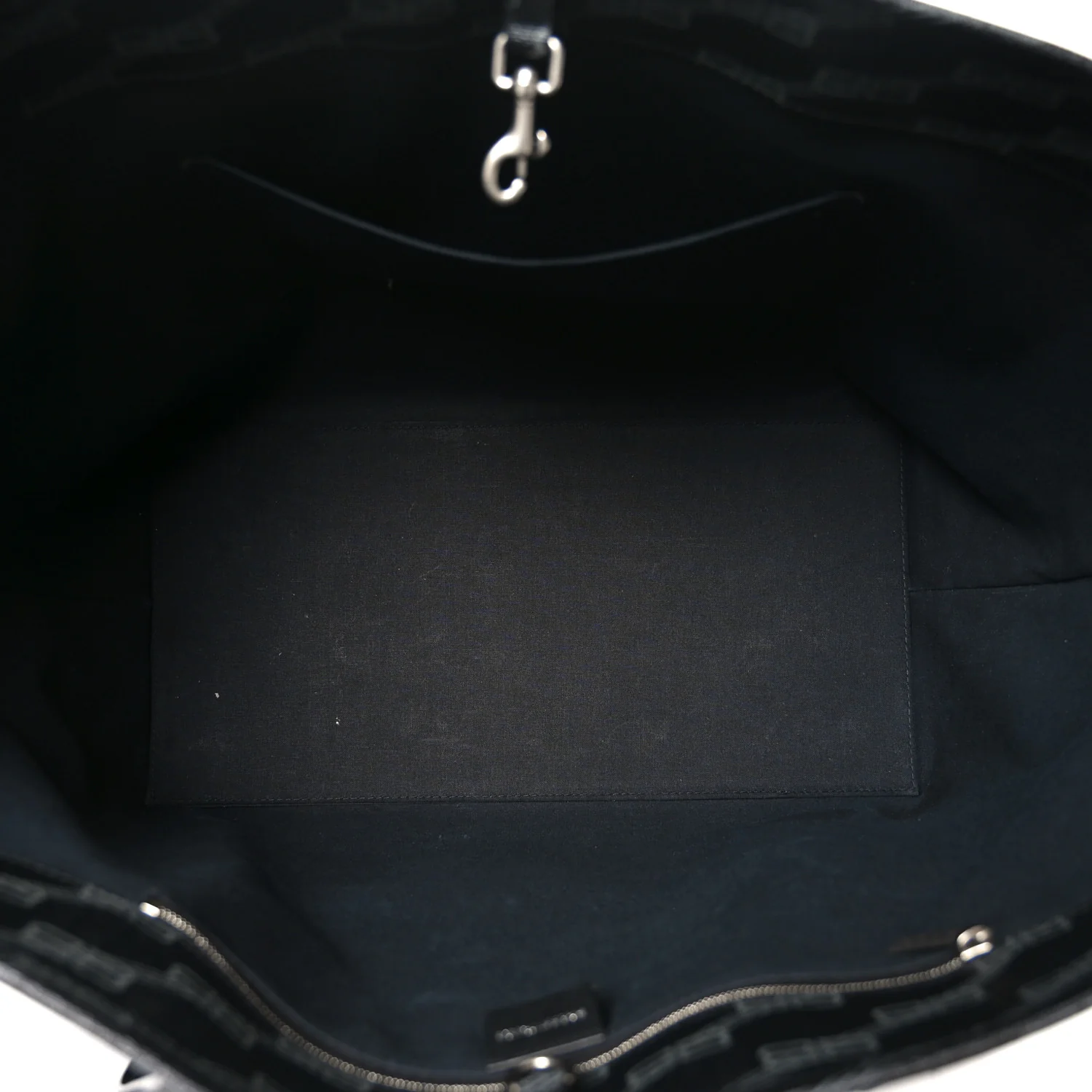 Balenciaga Coated Canvas BB Monogram Large Signature East West Shopper Bag Black Grey — view 5